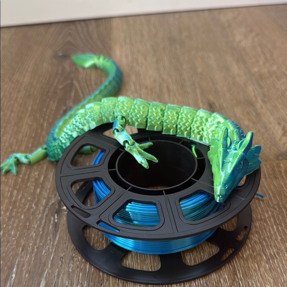 🔥💙💚3D Printed leaf dragon💚🔥💙